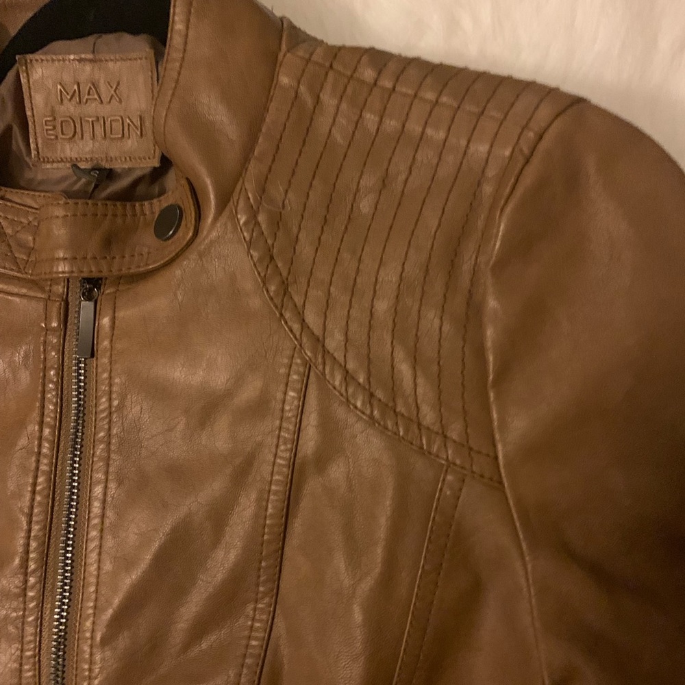 MAX EDITION faux leather jacket